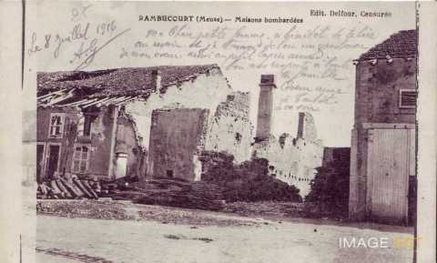 Maisons détruites (Rambucourt)